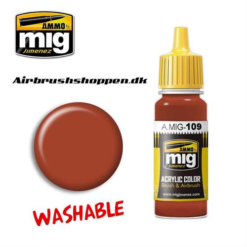A.MIG 109 WASHABLE RUST 